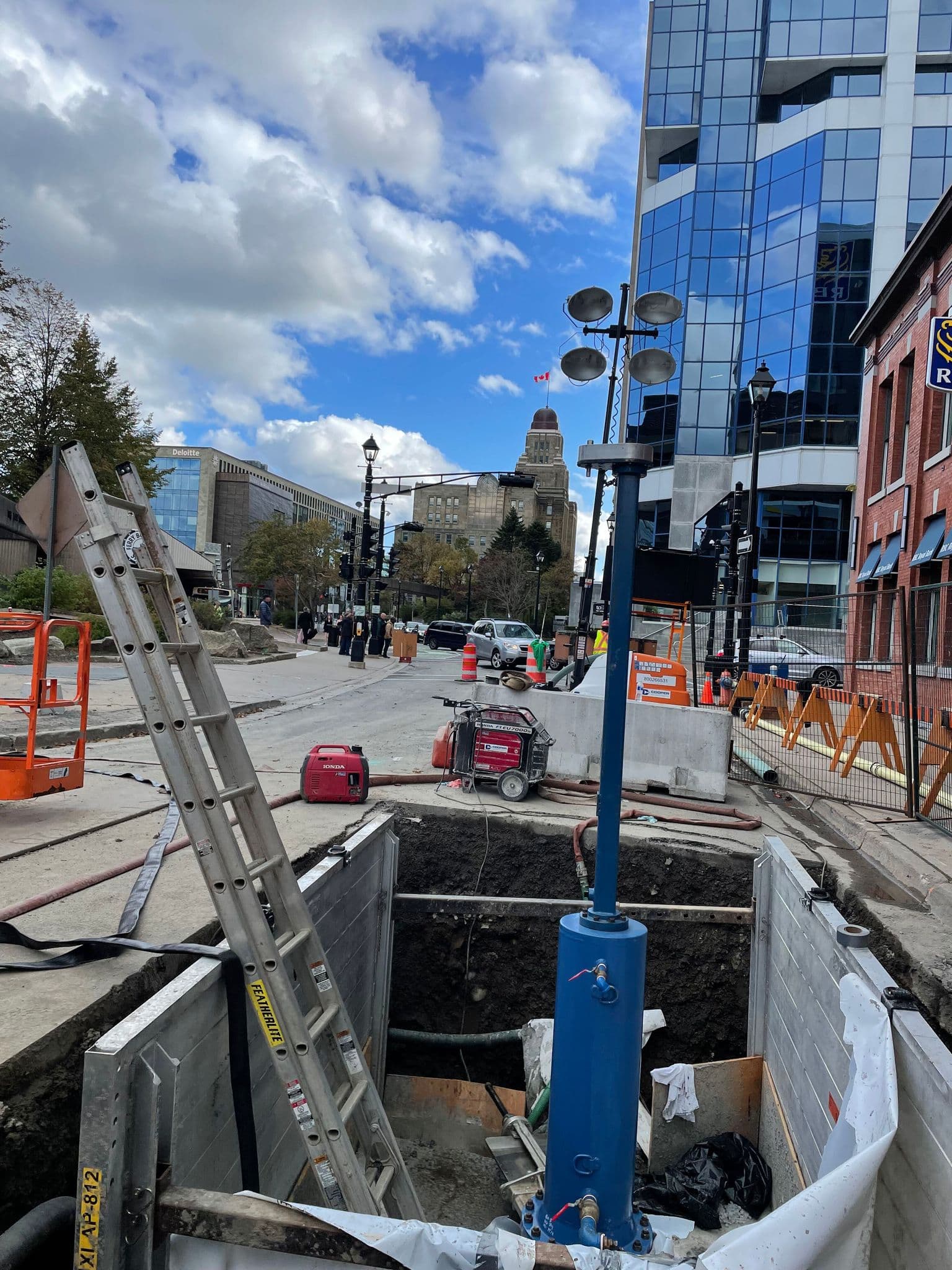 Line stopping operation